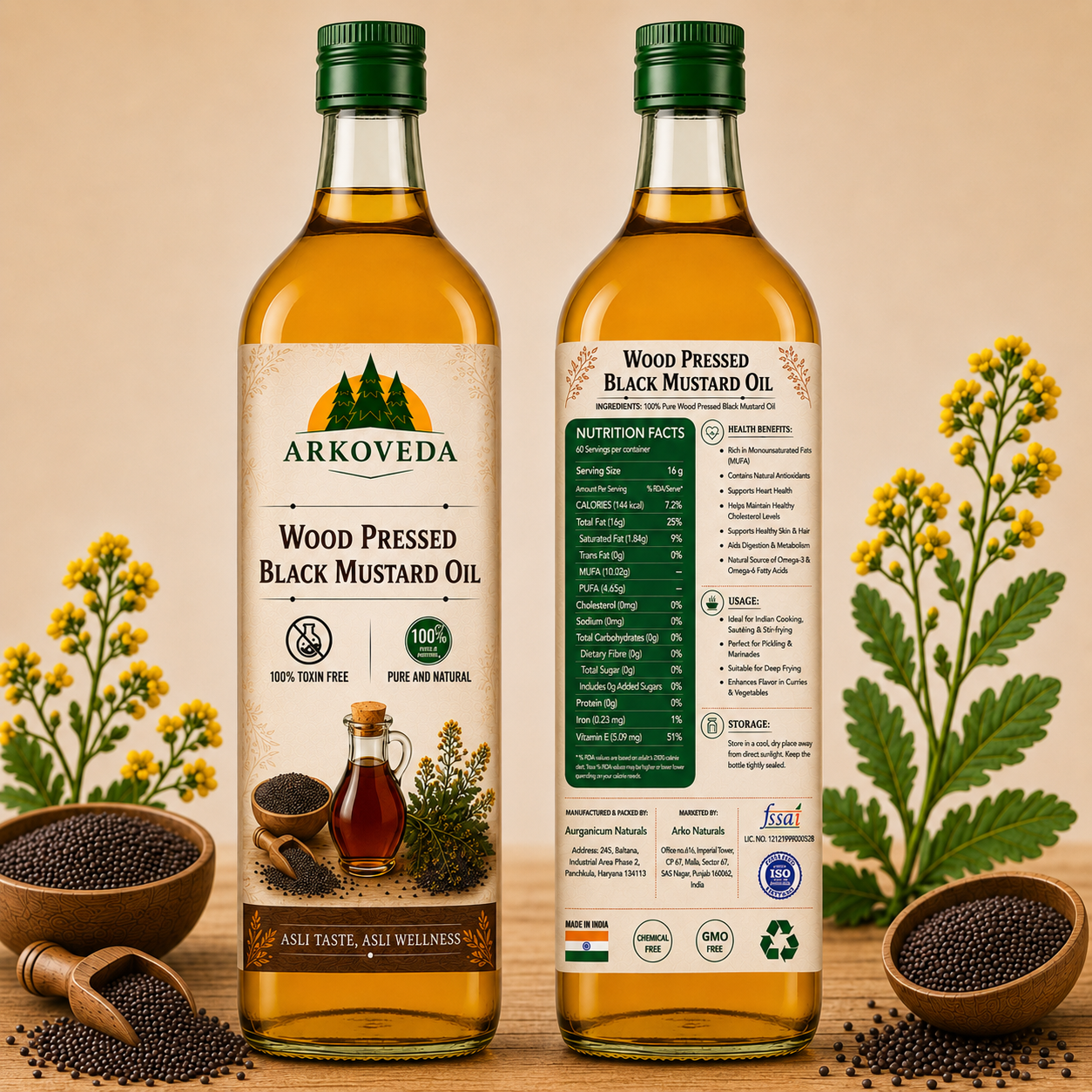 Woodpressed Black Mustard Oil