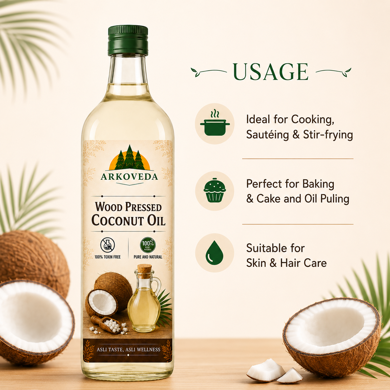 Virgin Woodpressed Coconut Oil